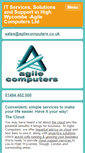 Mobile Screenshot of agilecomputers.co.uk