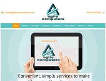 Tablet Screenshot of agilecomputers.co.uk